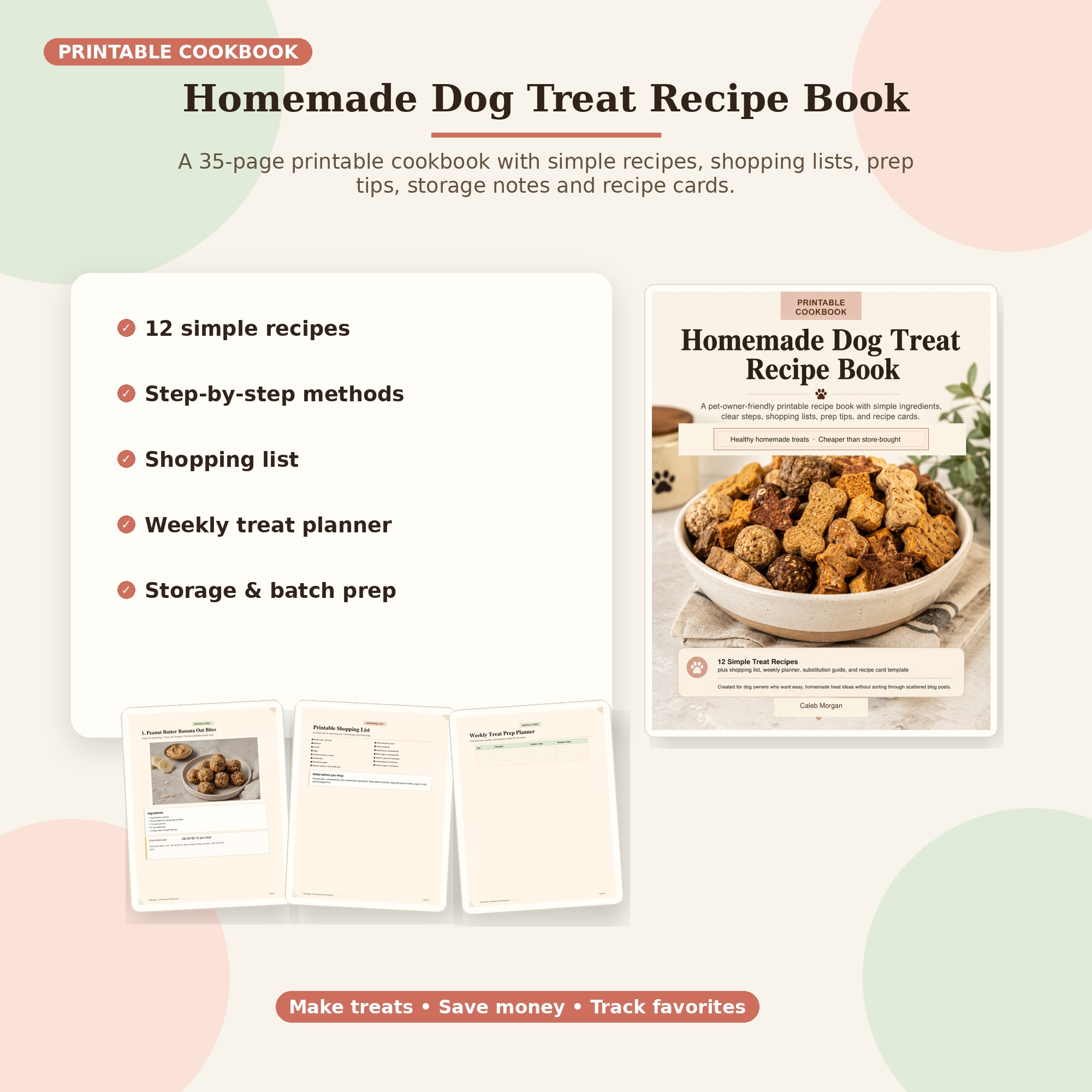 Homemade Dog Treat Recipe Book — digital edition